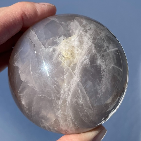 Blue Rose Quartz Sphere - Picture 16 of 16